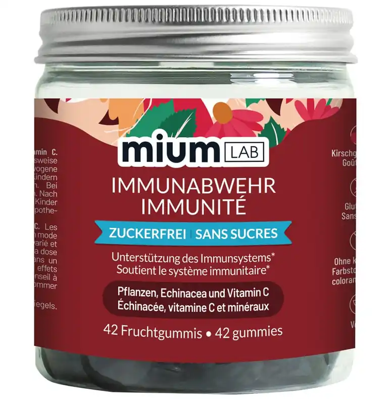 MiumLAB Fruchtgummies Immunabwehr (42 Stk.) Schneller Versand