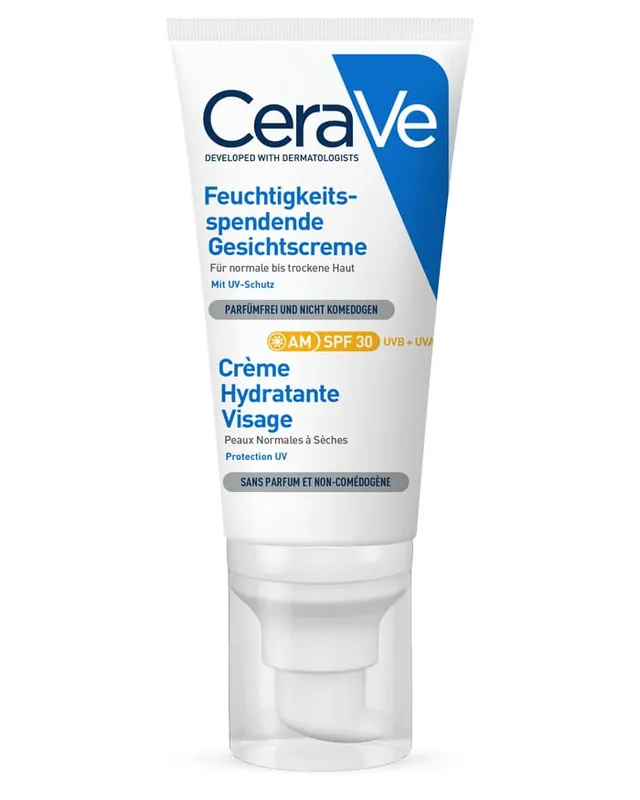 Preiswert CeraVe Feuchtigkeitsspendende Gesichtscreme LSF 30 (52 ml)