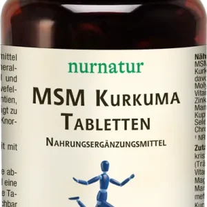 Garantierte Lieferung MSM Kurkuma Tabletten (100 Tabletten)
