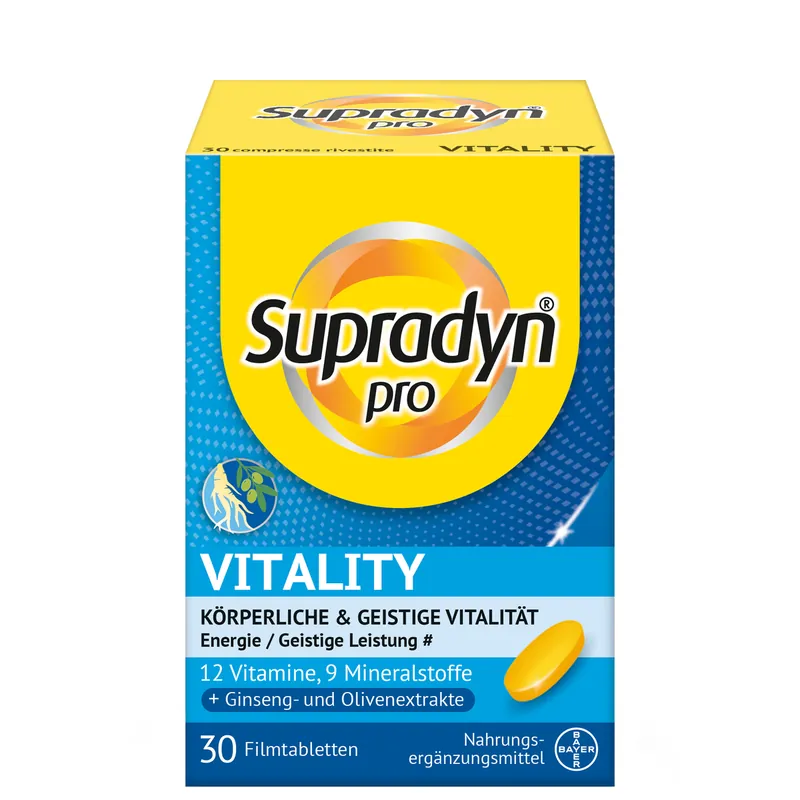 Sichere Zahlung Supradyn Pro Vitality (30 Filmtabletten)