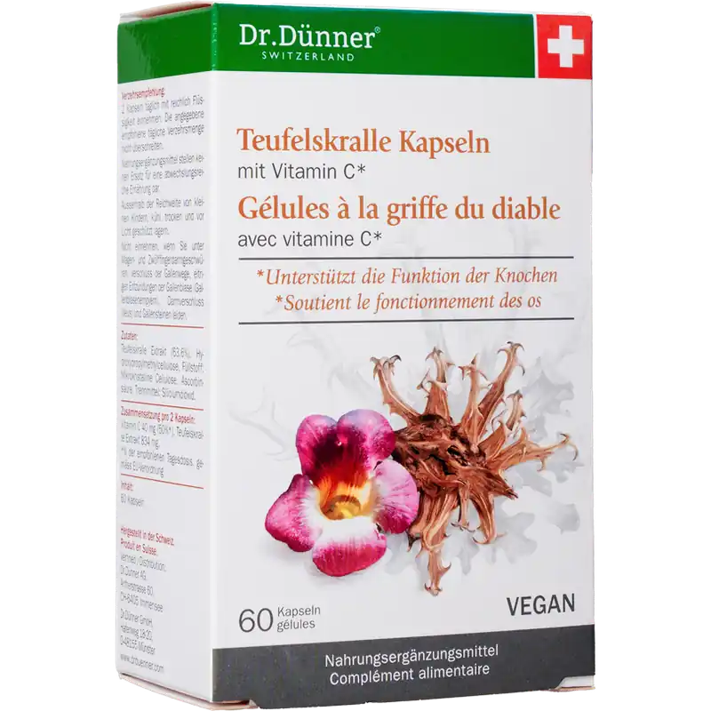 Garantierte Lieferung Dr. Dünner Teufelskralle Kapseln (60 Kapseln)