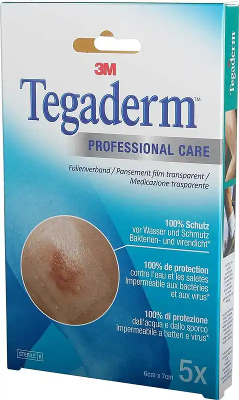 Meistverkauft 3M TEGADERM FILM Transparentverb 6x7cm (5 Stk.)