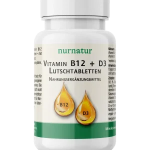 Vitamin B12 + D3 Lutschtabletten (60 Stück) Neu Im Sortiment
