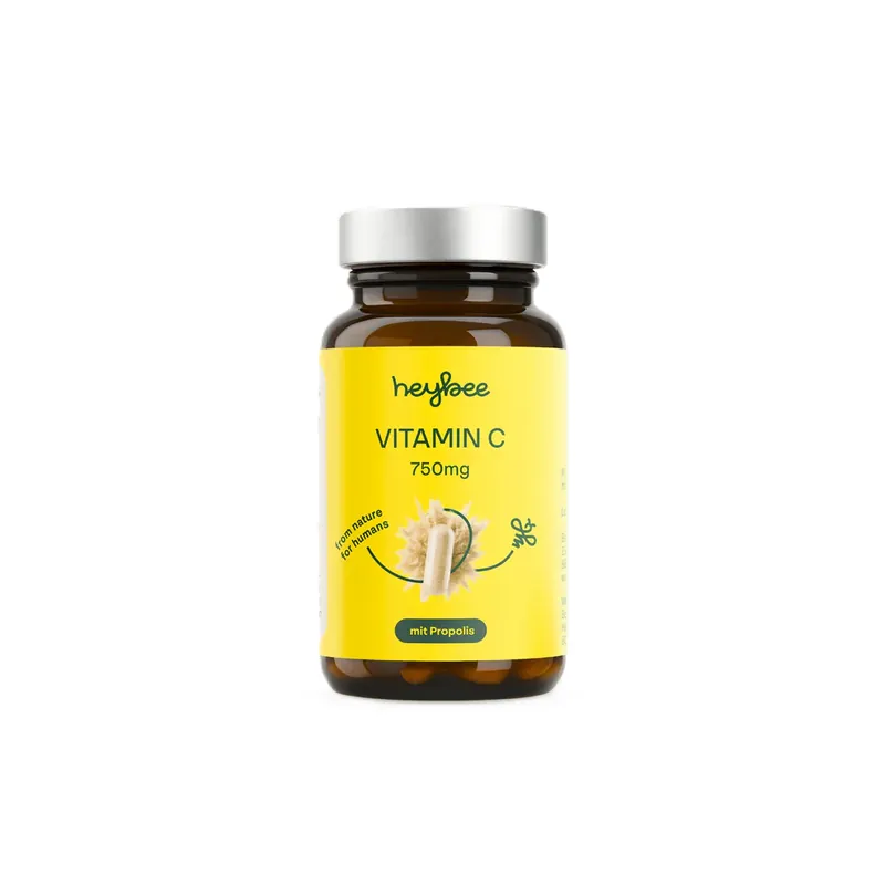Knallerangebot HEYBEE Vitamin C 750mg + Propolis (60 Kapseln)