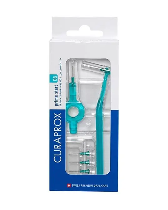 Begrenztes Angebot Curaprox Interdentalbürsten CPS prime 06 (5 Stück CPS 06 + Halter UHS 409 und UHS 470)
