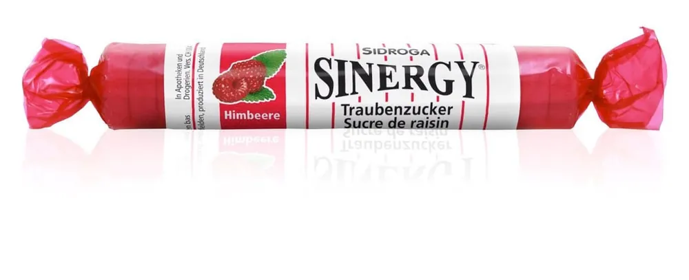 Preiswert SINERGY Traubenzucker 40 g (Himbeere)