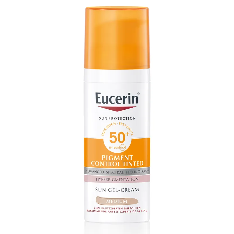 Neue Kollektion EUCERIN SUN Face Pigment Controll Fluid LSF50+ (50 ml getönt (Mittel))