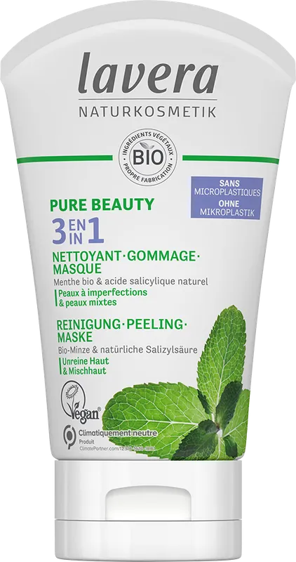 Lavera Pure Beauty 3in1 Reinigung Peeling Maske (125 ml) Nur Heute