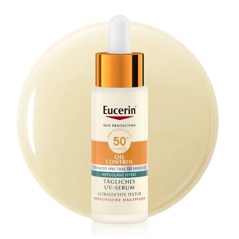 EUCERIN SUN Face Oil Control Serum LSF50+ (30 ml) Markenprodukt