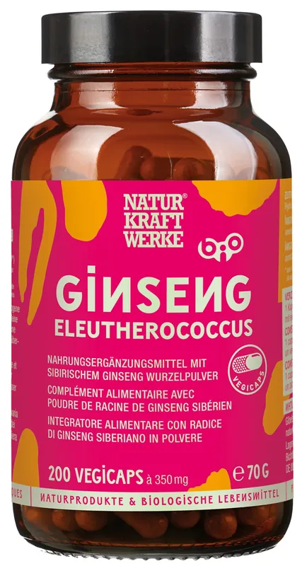 Naturkraftwerke Ginseng Eleutherococcus (200 Kapseln) Super-Preis