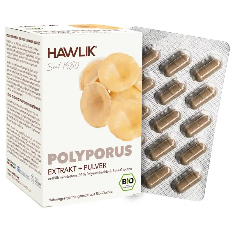 Hawlik Bio Polyporus Extrakt + Pulver (120 Kapseln) Preisknaller