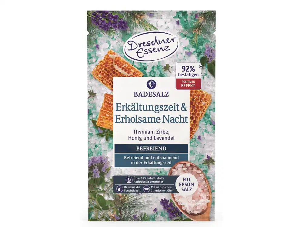 Dresdner Badesalz Erkältungszeit & Erholsame Nacht (60g) Top-Angebot