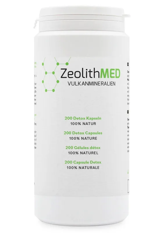 Zeolith MED Detox-Kapseln (200 Kapseln) Ausverkauf
