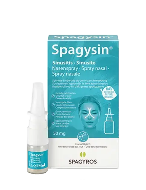 Solange Der Vorrat Reicht SPAGYSIN Sinusitis Nasenspray 50 mg (Packung)