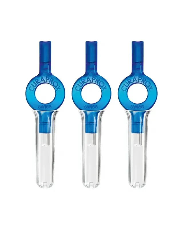 Curaprox UHS 409 Interdentalbürstenhalter Handy blau (3 Stück) Aktuell