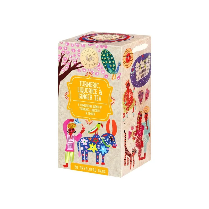 Nur Für Kurze Zeit Ministry of Tea Turmeric, Liquorice & Ginger (20 Portionenbeutel)