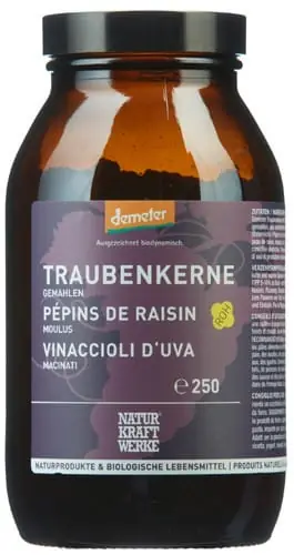 Naturkraftwerke Traubenkerne gemahlen (250 Gramm gemahlen) Sofort Bestellen
