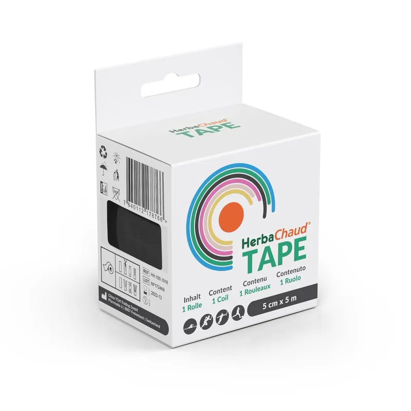 Top-Angebot HerbaChaud Tape (Tape 5cmx5m schwarz)