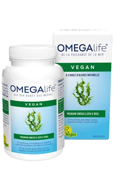Omega life® Algenöl Kapseln (120 Kapseln) Preisreduziert