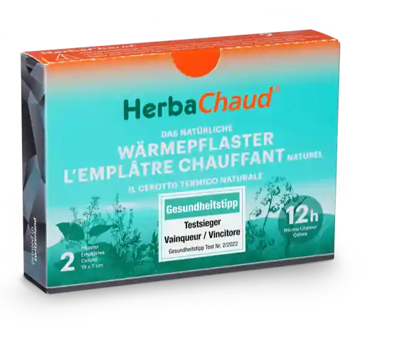 Markenprodukt HerbaChaud Wärmepflaster (2 Pflaster 19cm x 7cm)