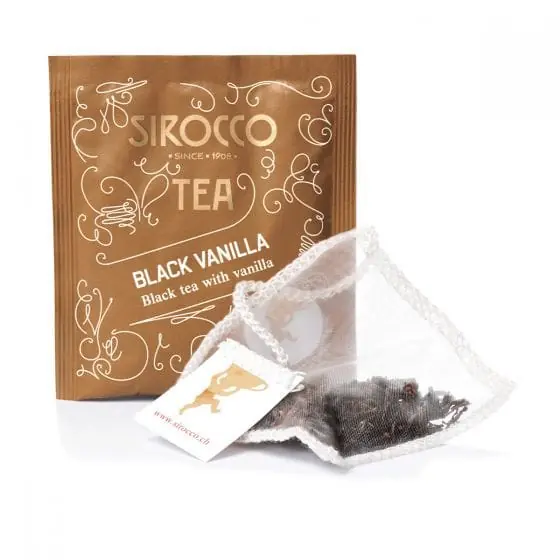 Sirocco Black Vanilla in Bio-Sachets (20 Teebeutel) Sonderangebot