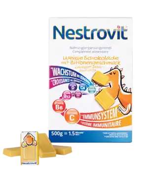 Knallerangebot Nestrovit Weisse Schokolade mit Zitronengeschmack (500g)