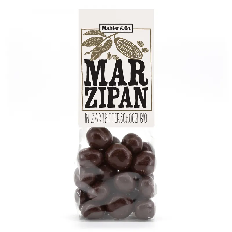 Mahler & Co. Bio-Marzipan in Zartbitterschoggi (180 G) Preis Gesenkt
