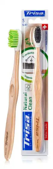 Angebot Trisa Natural Clean Holzzahnbürste soft (Zahnbürste)