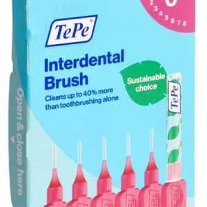 TePe Interdental Brush (6 Stück pink Size 0) Jetzt Kaufen