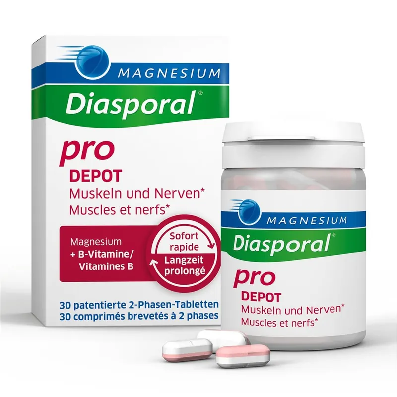 Nur Heute Magnesium Diasporal Pro M+N Depot Tabletten (30 Tabletten)