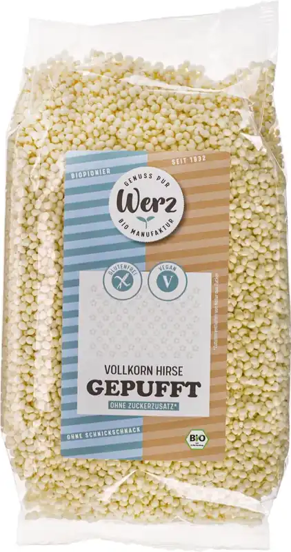 Ausverkauf Werz Vollkorn-Hirse gepufft (125 g)