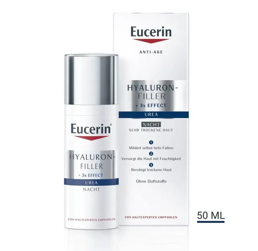 EUCERIN HYALURON-FILL+UREA Nachtpflege (50 ml) Finale Aktion
