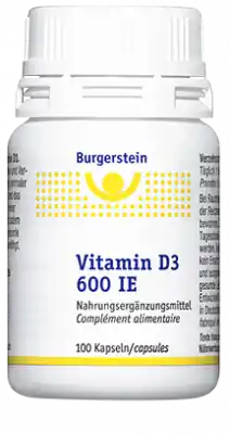 Garantierte Lieferung Burgerstein Vitamin D3 600 IE (100 Kapseln)