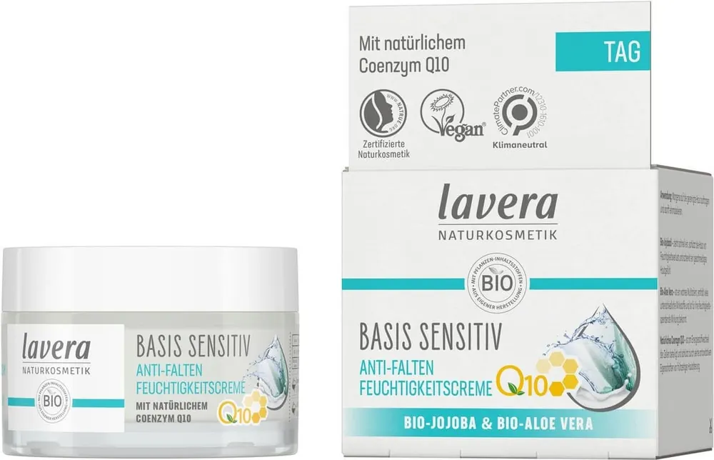 Lavera basis sensitiv Anti-Falten Feuchtigkeitscreme Q10 (50 ml) Ausverkauf