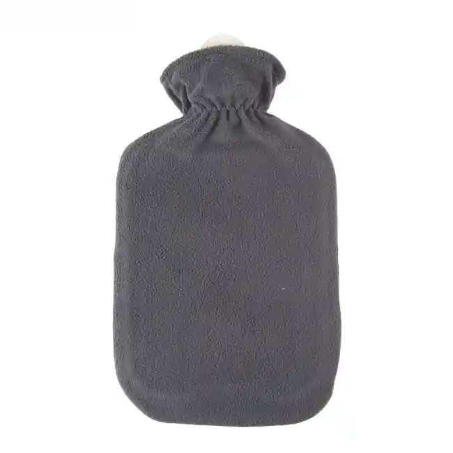 Wärmeflasche mit Fleecebezug (Grau) Echt