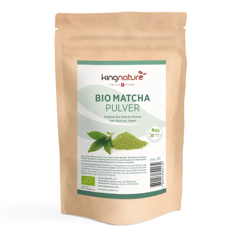 Markenprodukt Kingnature Bio Matcha Pulver (180g)