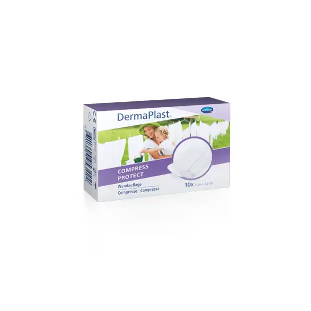 DermaPlast Compress Protect (5 x 7.5cm, 10 Stk.) Letzte Chance