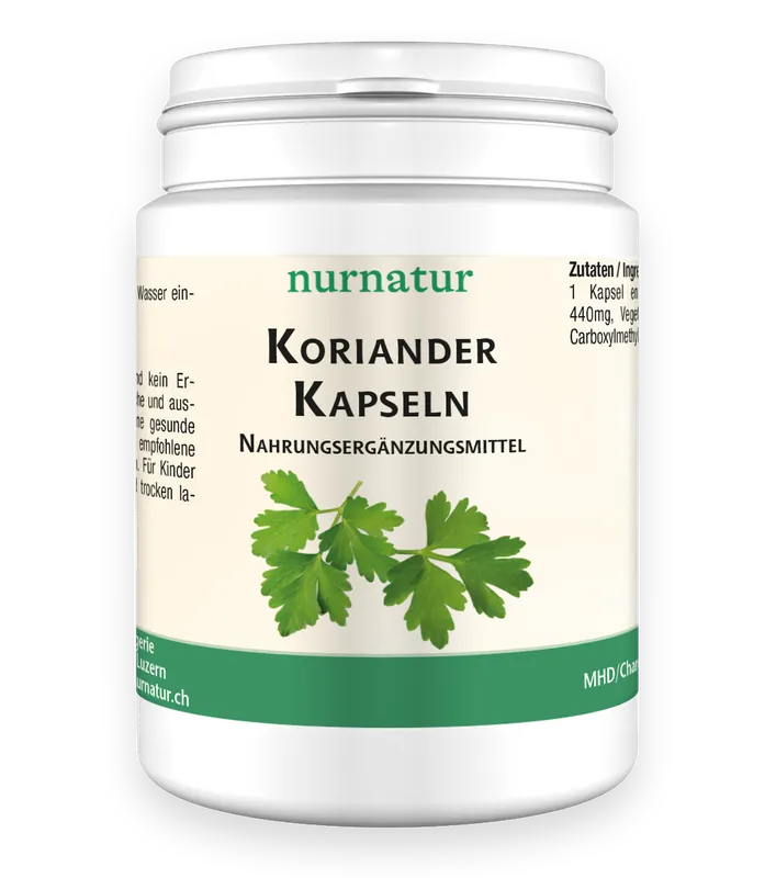 Koriander Kapseln (200 Kapseln) Geprüft