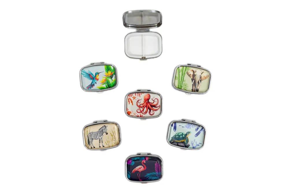 Begrenztes Angebot Supair Pillendose rechteckig Animals (Stück)