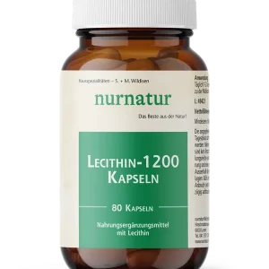 Naturafit nurnatur Lecithin-1200 Kapseln (80 Stück) Expressversand