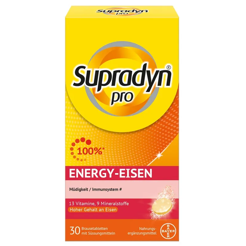 Supradyn Pro Energy Eisen Brausetabletten (30 Stück) Jetzt Kaufen