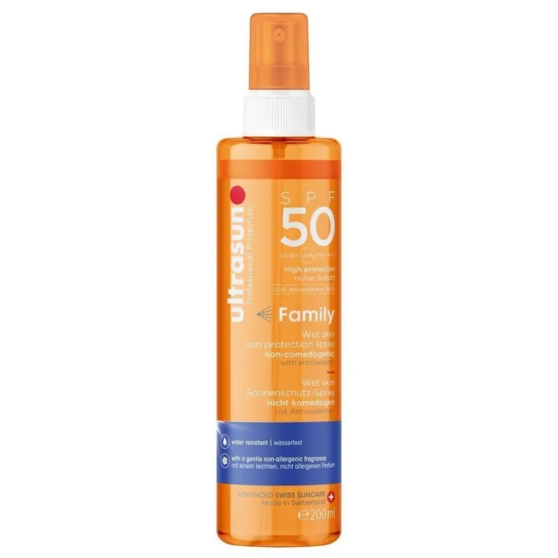 Ultrasun Family Wet Skin Spray SPF50 (200 ml) Bestpreis