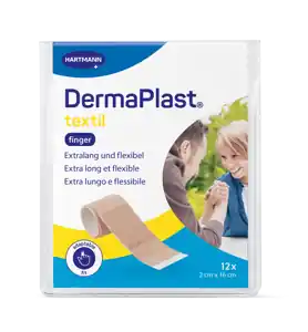 DermaPlast Textil Fingerverband (12 Stk. 2 x 16 cm) Top-Preis