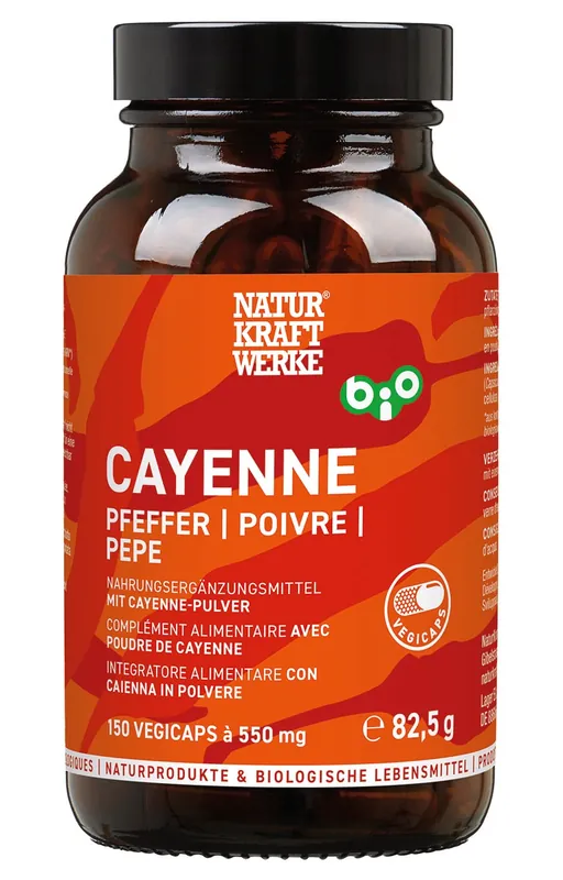 Markenprodukt Naturkraftwerke Cayenne Pfeffer (150 Kapseln)