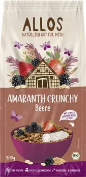 Allos Bio Amaranth-Crunchy Beerenfrucht (400 Gramm) Sonderaktion