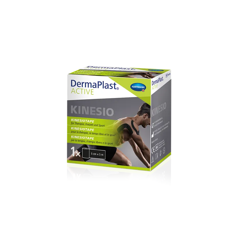 DermaPlast Active Active Kinesiotape (Rolle 5cm x 5m schwarz) Rabatt