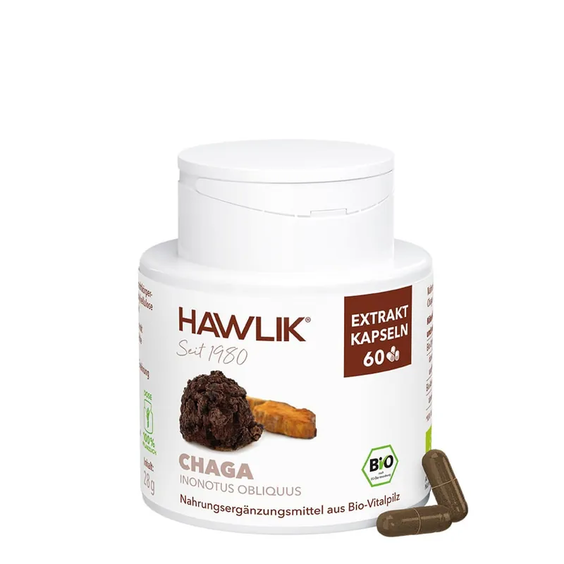 Direkt Vom Hersteller Hawlik Bio Chaga Extrakt (60 Kapseln)