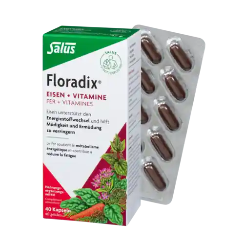 Nur Heute Floradix Kapseln (40 Kapseln)