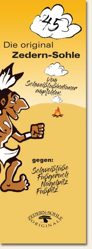 Zedern-Sohlen Paar (Grösse 45) Echt