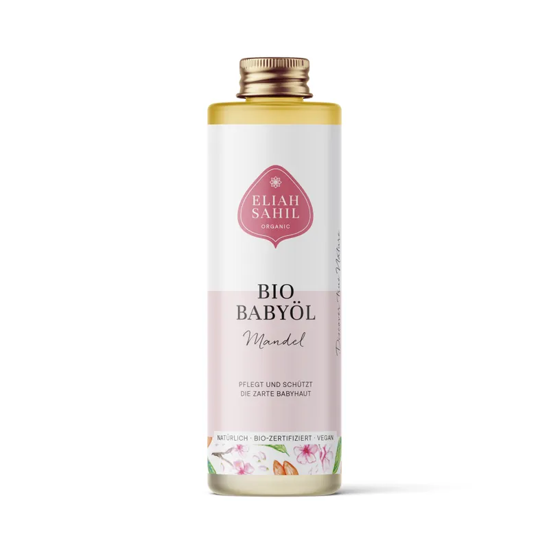 Eliah Sahil Bio Babyöl Körper- und Haaröl Mandel (100 ml) Zertifiziert